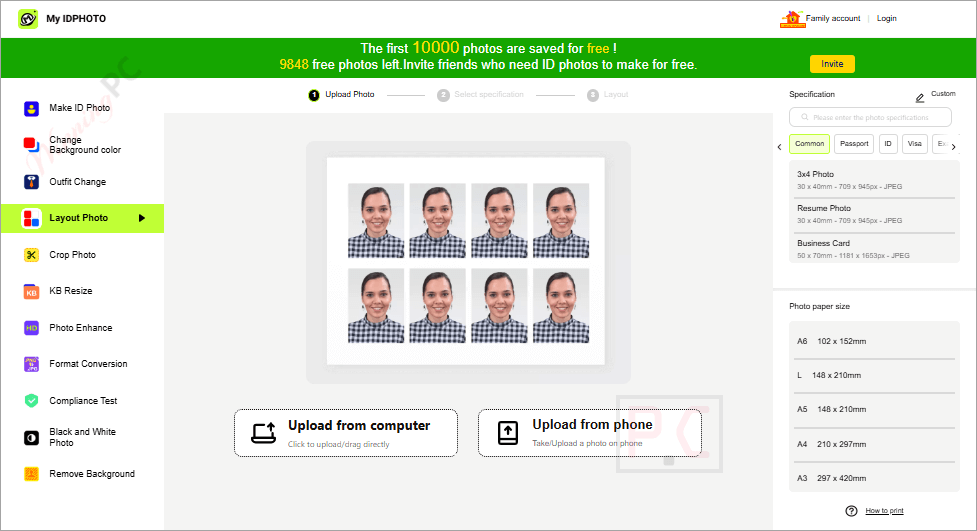 my idphoto layout photo my idphoto layout photo