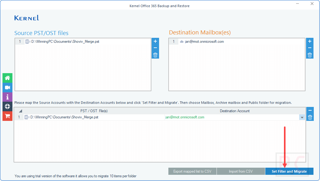 set filter migrate kernel office 365 backup and restore set filter migrate kernel office 365 backup and restore