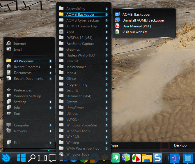 start menu winstep start menu winstep