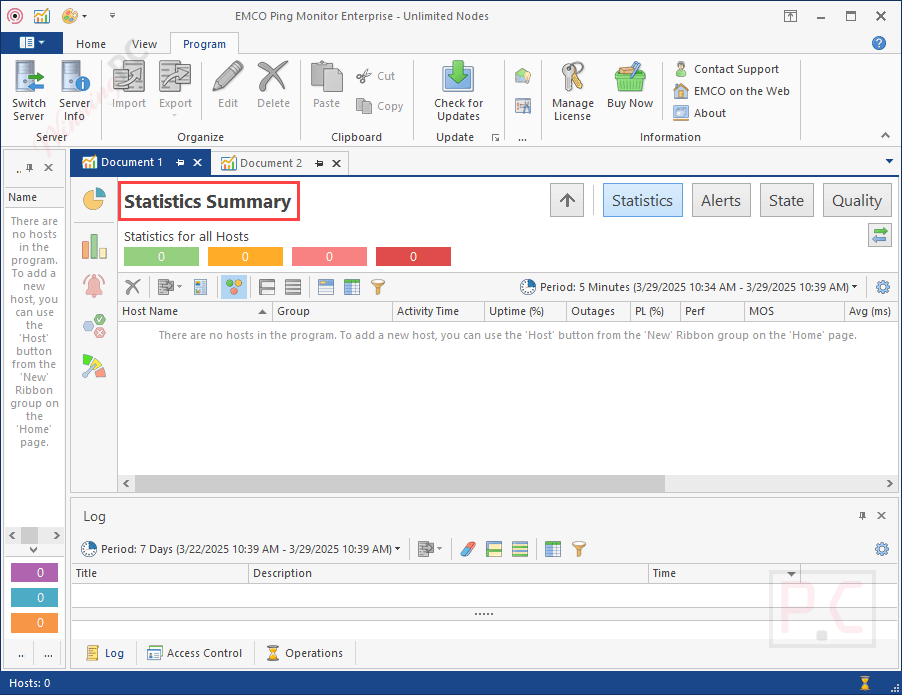 stattics summary emco ping monitor stattics summary emco ping monitor