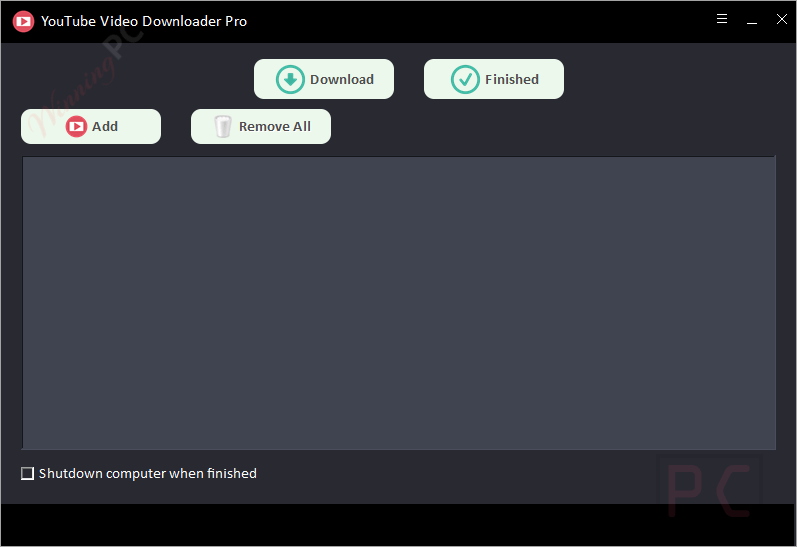 youtube video downloader main screenshot YouTube Video Downloader