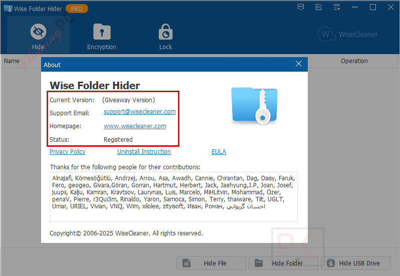 get wise folder hider for free
