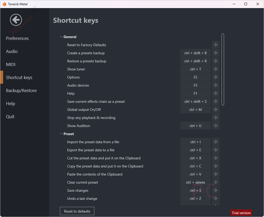 shortcut keys tonelib metal shortcut keys tonelib metal