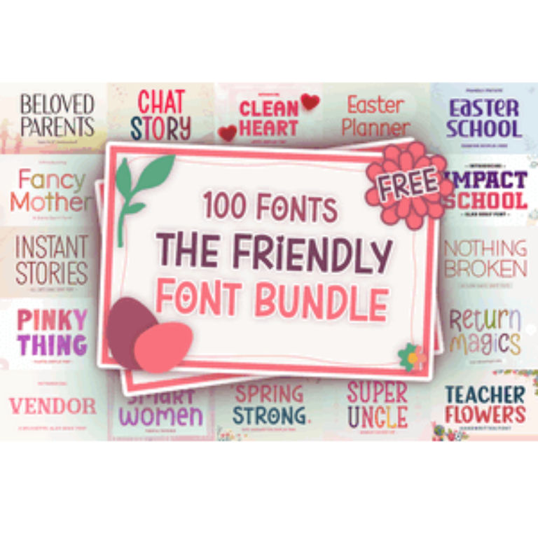  The Friendly Font Bundle