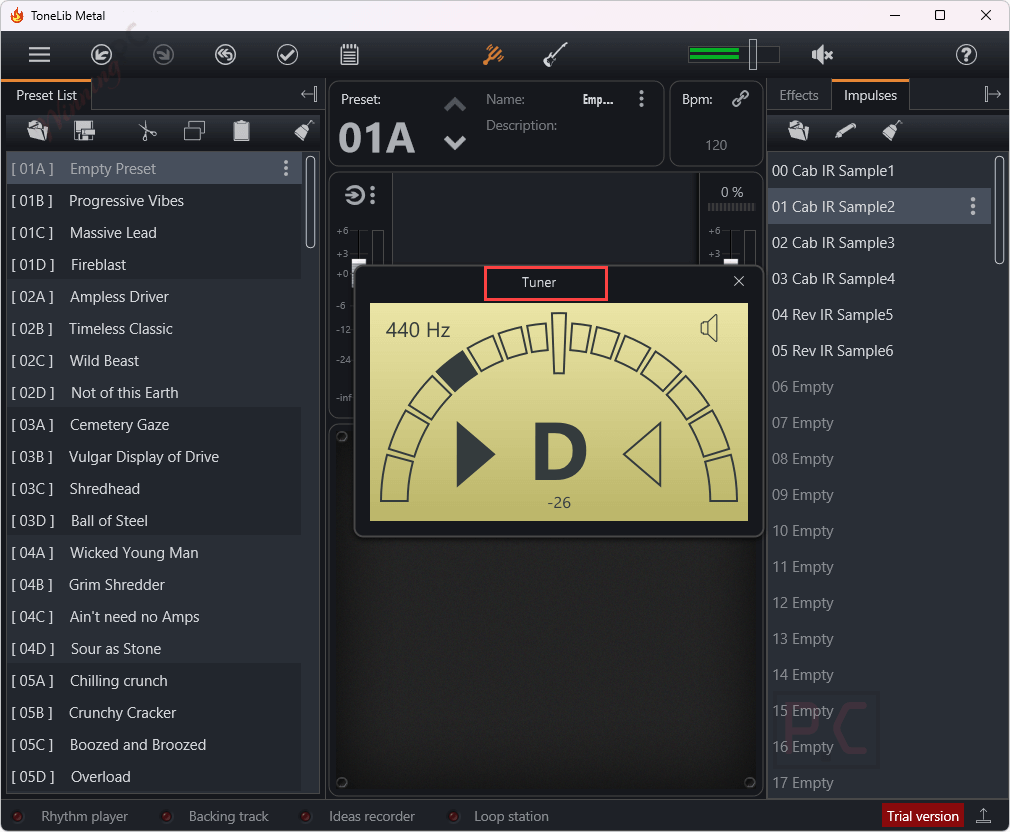 tuner tonelib metal tuner tonelib metal
