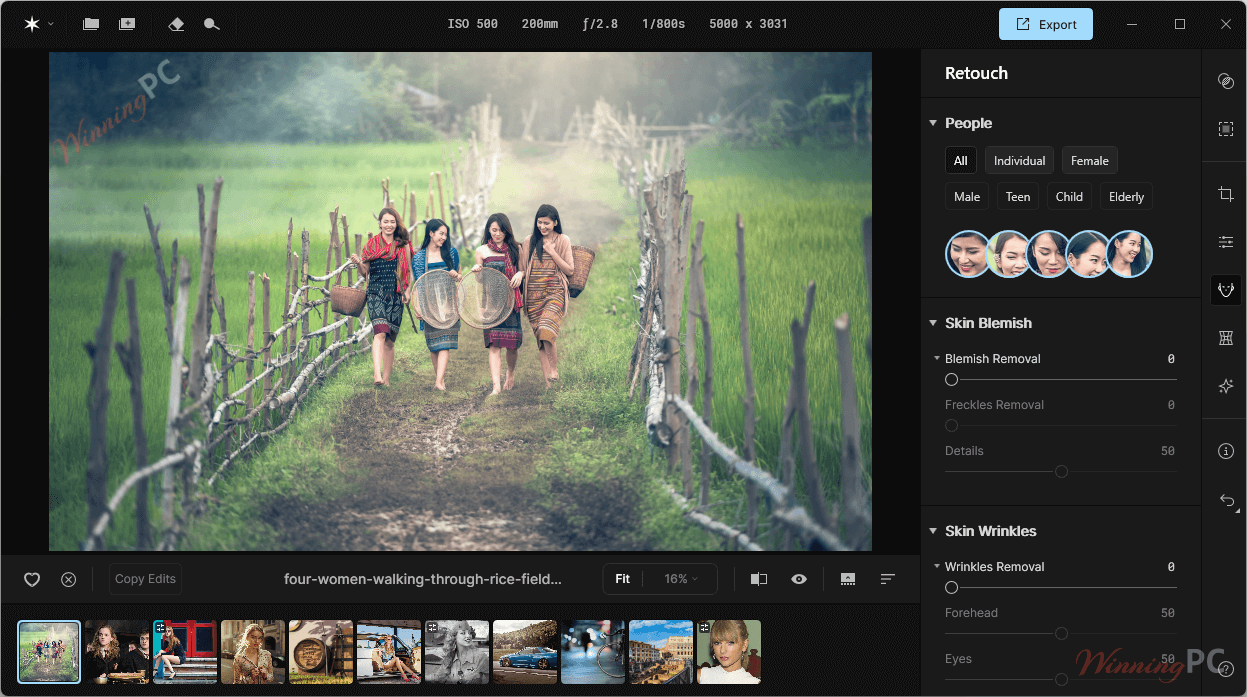 aperty photo editor people screenshot