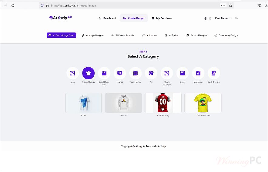 Artistly.ai main screenshot