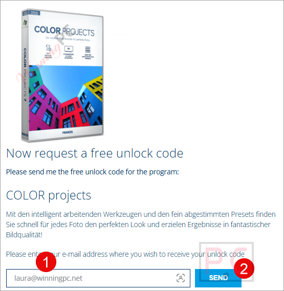 franzis color projects giveaway code