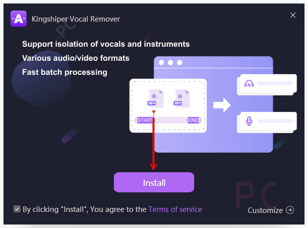 install kingshiper vocal remover