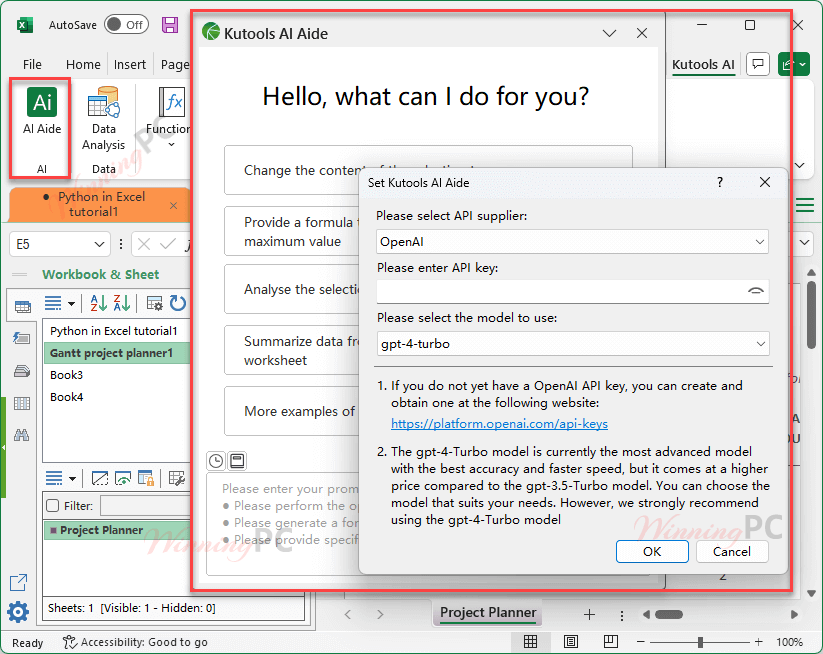 kutools for excel AI Aide Kutools AI Aide
