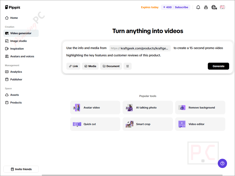 video generate pippit ai video generate pippit ai