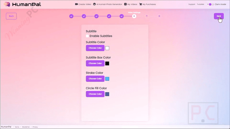 video settings humanpal video settings humanpal
