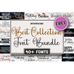 Best Collection Font Bundle Giveaway Download