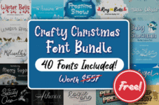 Crafty Christmas Font Bundle Giveaway Download