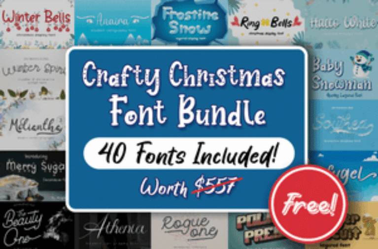 Crafty Christmas Font Bundle