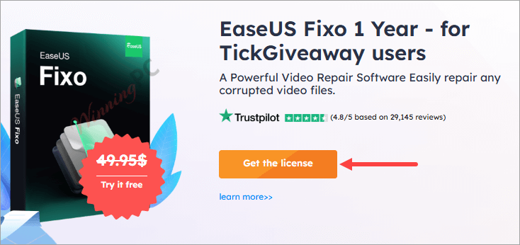 EaseUS Fixo PRO 1 年许可证