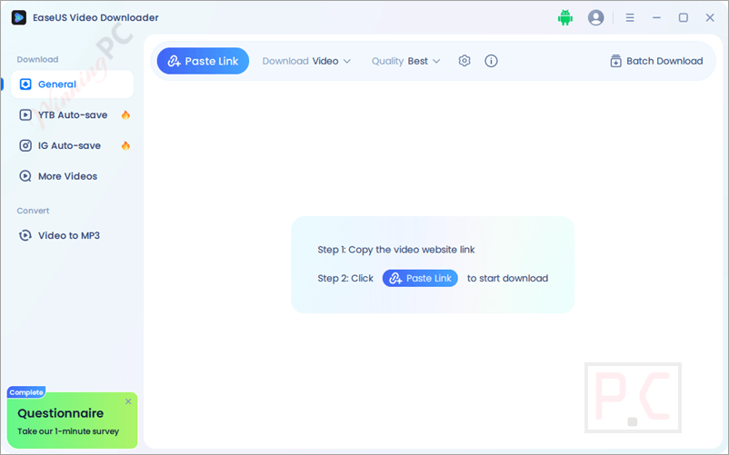 easeus video downloader main screenshot EaseUS Video Downloader