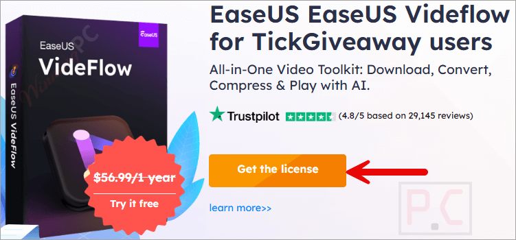 EaseUS Videflow 1 年许可证