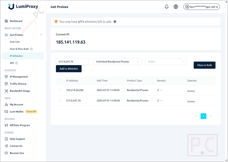 ip whitelist ip whitelist