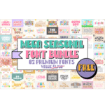 The Mega Seasonal Font Bundle Giveaway Download