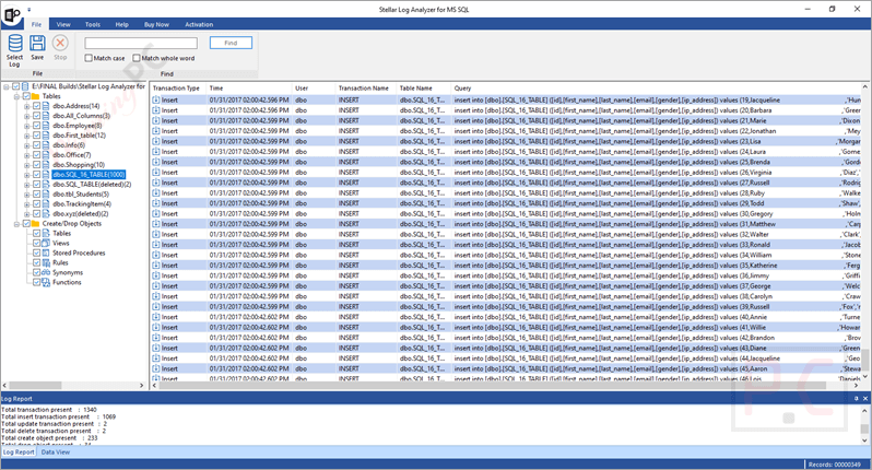 preview stellar log analyzer for ms sql preview stellar log analyzer for ms sql