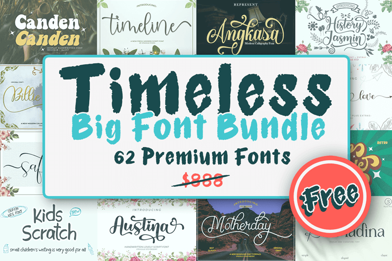 imeless Big Font Bundle