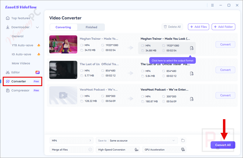 video converter easeus videflow