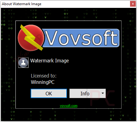Vovsoft Watermark Image Giveaway License Key Free 2026