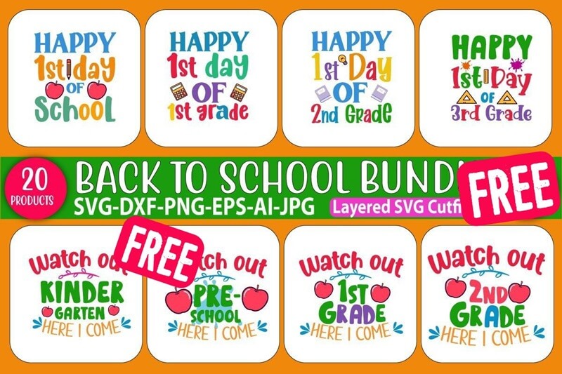 Back to School SVG Bundle
