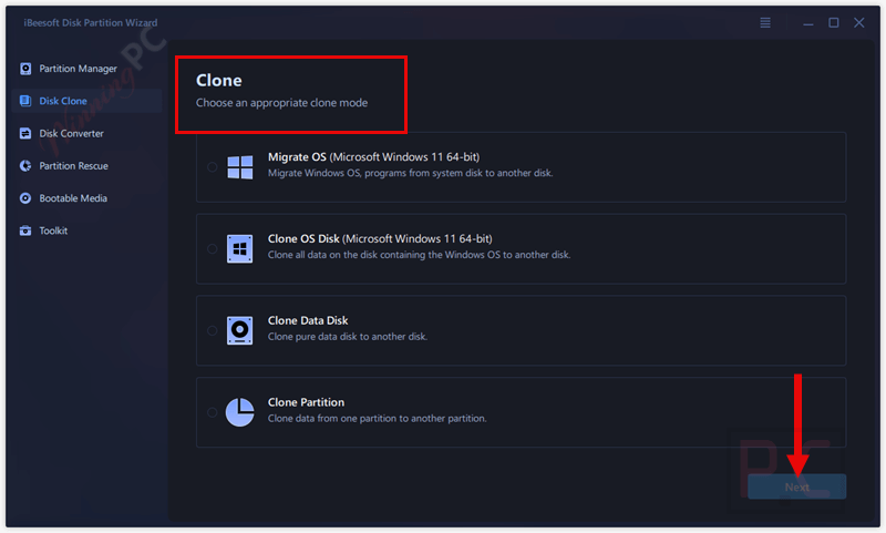 disk clone ibeesoft disk partition wizard