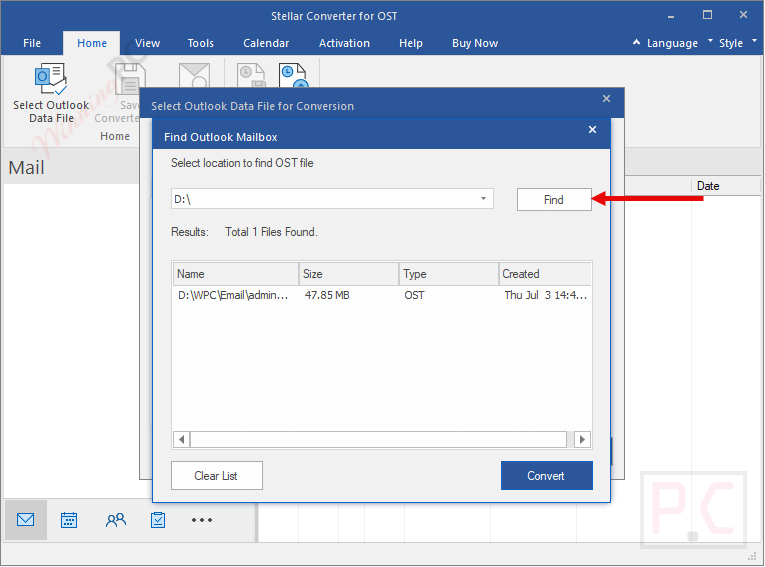 find stellar converter for ost