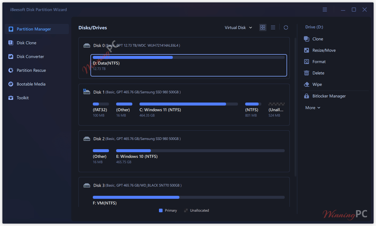 iBeesoft Disk Partition Wizard Giveaway