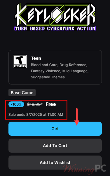 Epic Games Giveaway: Keylocker – Turn Based Cyberpunk Action