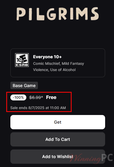 pilgrims epicgames giveaway Epic Games Giveaway: Pilgrims