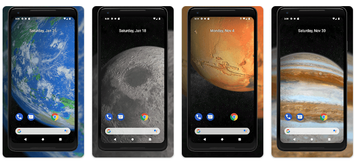 planets 3d live wallpaper screenshot Android App Giveaway: Planets 3D Live Wallpaper