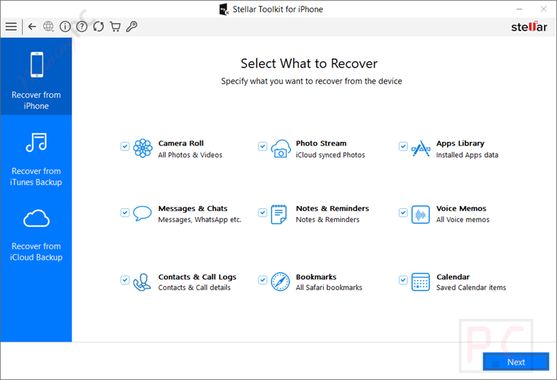 recover data stellar toolkit for iphone