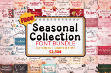 Seasonal Collection Font Bundle Giveaway Download