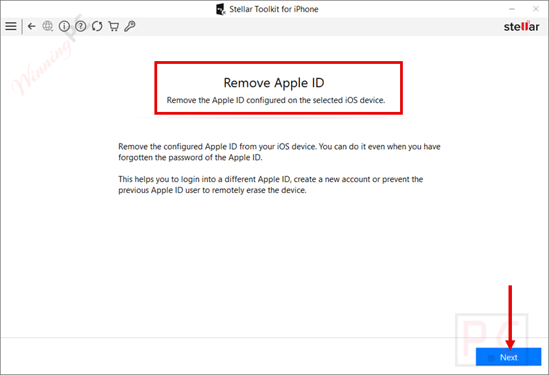 stellar toolkit for iphone remove apple id