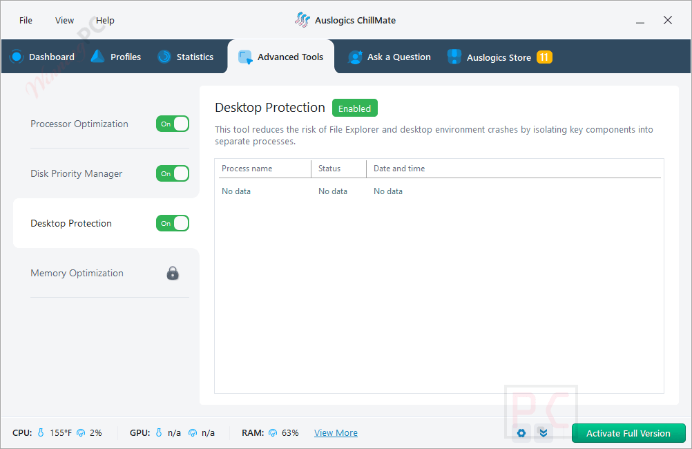 advanced tools auslogics chillmate advanced tools auslogics chillmate