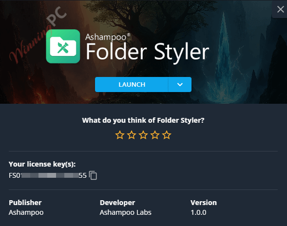 ashampoo folder styler giveaway full version