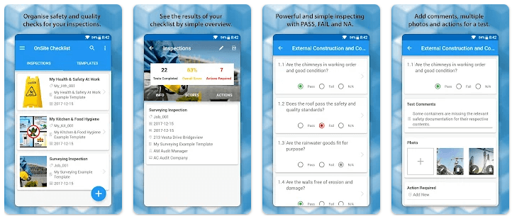checklist inspector auditing android screenshot Android Giveaway: Checklist Inspector – Auditing