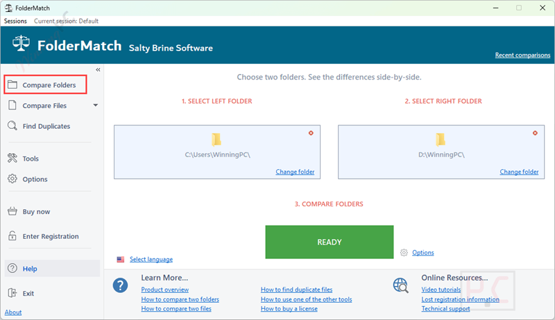 compare folders foldermatch free