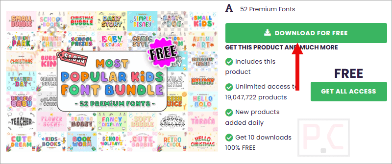 download most popular kids font bundle for free Most Popular Kids Font Bundle