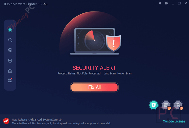 iobit malware fighter 13 pro main screenshot IObit Malware Fighter