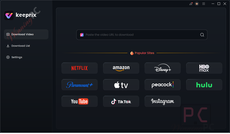 keeprix all in one downloader main screen free Keeprix All-in-One Downloader