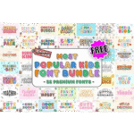 Most Popular Kids Font Bundle Free Download