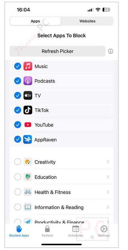 Padlock App Screenshot