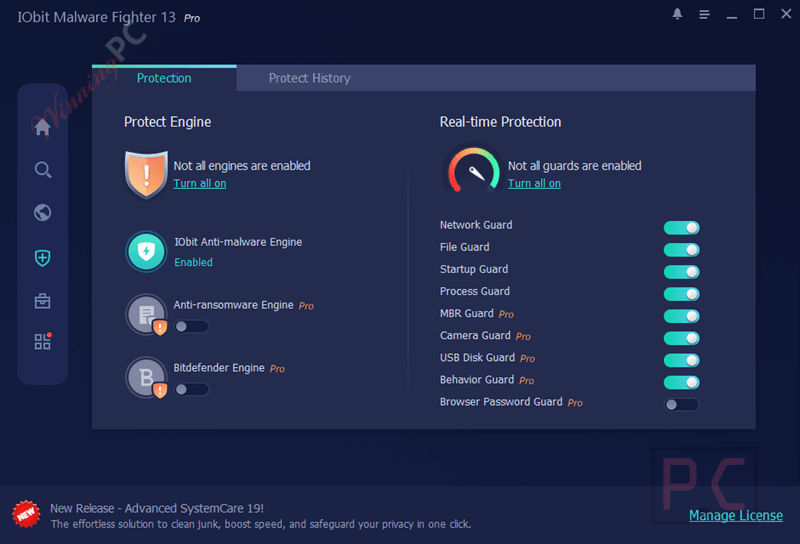 protecttion settings iobit malware fighter 13 pro protecttion settings iobit malware fighter 13 pro