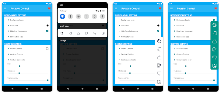 android app rotation control screenshot Android App Giveaway: Rotation Control