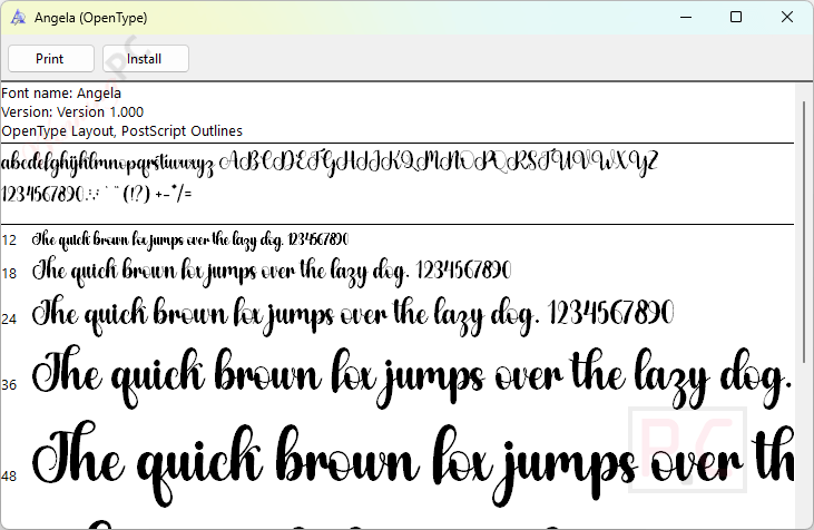 angela font calligraphy font bundle
